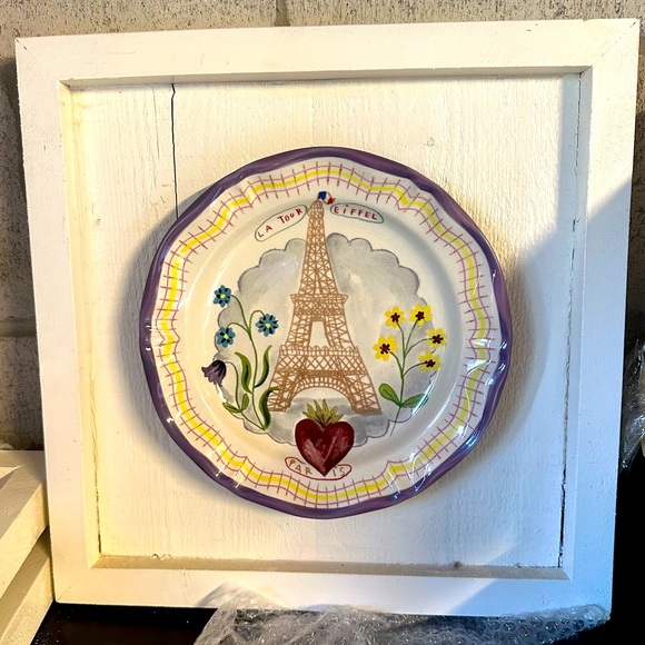 Framed antique dishes - Picture 4 of 4